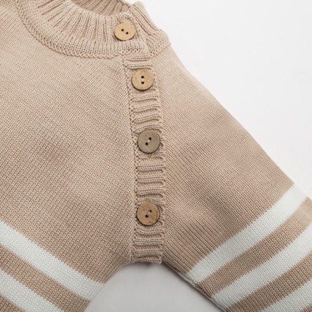 Knitted crumb set "Trendy" growth 86-92 cm, beige color-2