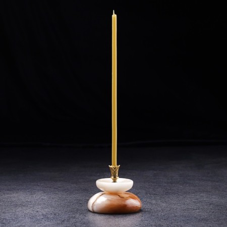 Climb "Church No. 1", round with a cup, 4x5.5 cm, selenite, mix-5