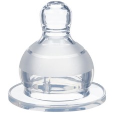 A nipple for a bottle, +6 months, fast flow, classic throat 35mm.