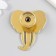 Handle for the casket Metal "Elephant Head" Ogent gold 4.5x4.2 cm