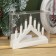 LED figure "White Christmas Hill", plastic, AAX2 batteries (not complete), glow warm white
