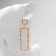 Hanging earrings "Fantasy", color gold, 7.3 cm