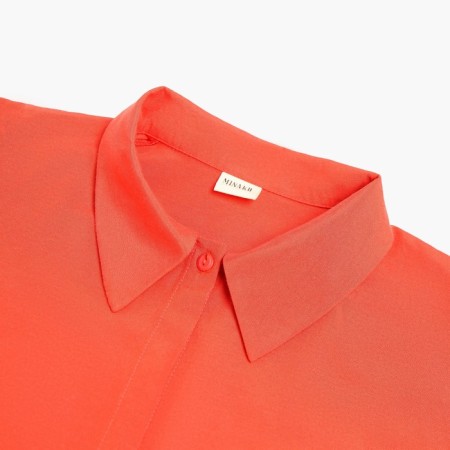 Women's costume (blouse, shorts) minku: casual collection color red, size 48-9