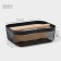 Universal Basket LADOM "Halves", rectangular, with a pen, 32.5 × 24.5 × 11.5 cm, black
