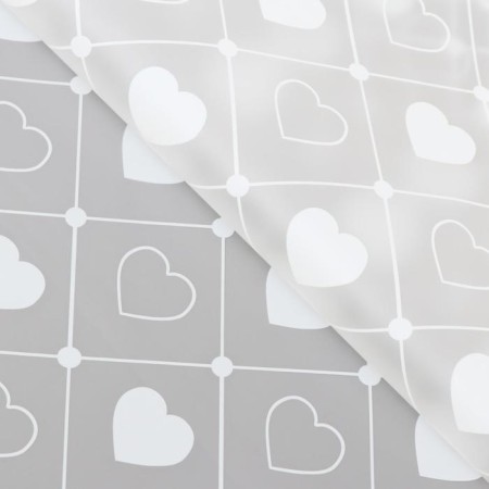 Matte film "Hearts", 58*58 cm, white-1