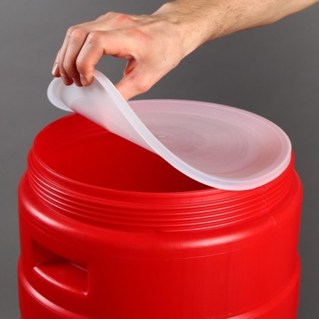 Food barrel, 30 l, neck 27 cm, with a lid, color mix-2