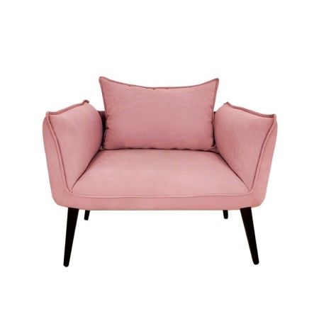 The Naples chair, without a mechanism, velor, pink color