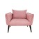 The Naples chair, without a mechanism, velor, pink color