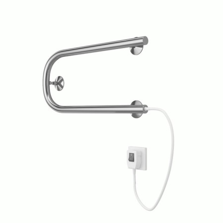 Terminus heated towel rail P-shaped, 500x200 mm, chrome-1