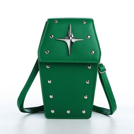 Youth bag on magnet, green color-2