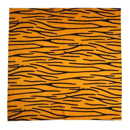 Locum for needlework, 53 × 53 cm, tiger -bright fur on a knitted basis-3