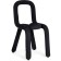Garden Metal Metal Metal Carcass/Fabric, Black 35x48x78 cm
