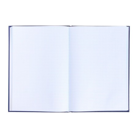 Book of accounting, 144 sheets, boumvinyl cover, offset block, cage, blue color, sticker-3