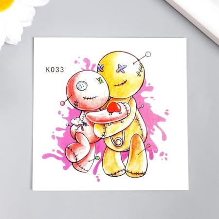 Tattoo on the body color "rag pupae" 8x8 cm
