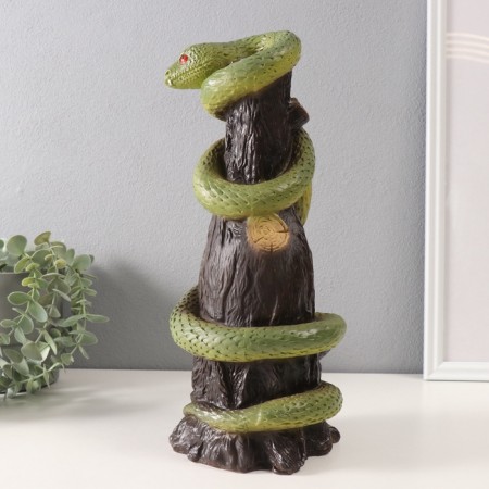 New Year's figure "Snake on the hemp" 33 x 14 x 15 cm.-4