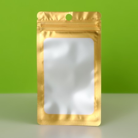 SIP-Lock package with a window, with euroslot, gold, 13.5 x7.5 cm-2