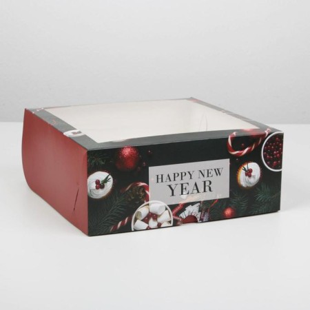 Capcake box "Magic Moment", 25 x 25 x 10cm, New Year