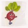 Thermalrotransfer "beetroot", set of 10 pcs.