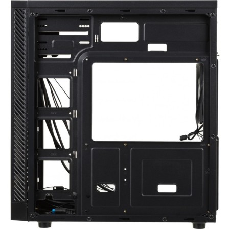 The ACCORD K-16 case is black without PSU ATX 6x120mm 2xusb2.0 1xusb3.0 Audio-8