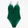 Women's swimsuit Minaku on lacing, green color, size 48