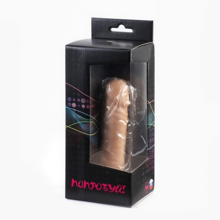 Falloimitator Realistics on the suction cup "Jaga-jaga", 18 cm, bodily-5