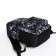 School backpack from textiles on lightning, 3 pockets, black color