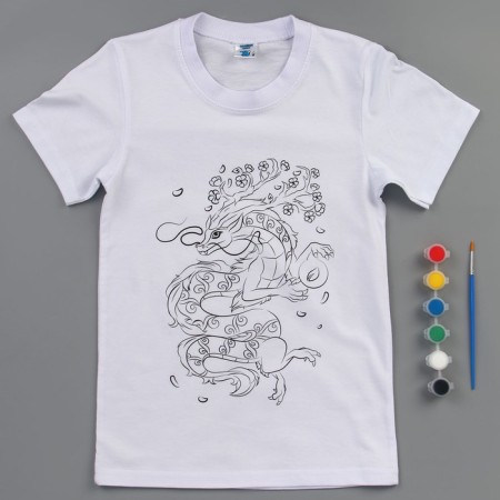 Set for creativity "T -shirt - coloring. The Dragon. Elements »Size: 128-134 cm-4