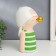 Polystone souvenir "Baby in a white baseball cap, with a gold bubble" Green strip 26x15x18 cm