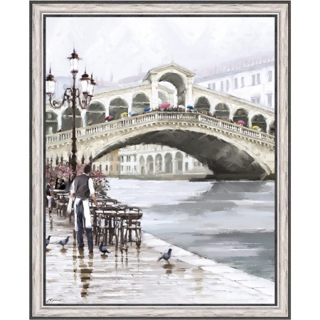 Reproduction of the painting "Rialto", 40x50, frame (45-700)