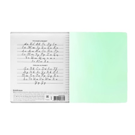 Notebook 18 sheets ruler Erichkrause Coverpro Neon "Classic", plastic cover, OFSET block, whiteness 100%, green-12