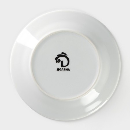 Plate ceramic cake of the lavender, d = 17.5 cm, white color-3
