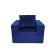 A craft armchair with a banquet "Porter", size 100x100x90 cm, velor, cobalt