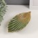 Souvenir ceramics stand "Exotic sheet" green 21x10x4 cm