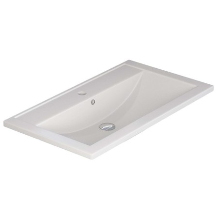 Sink uperwood Foster Quartz 80 cm, quartz, white matte, jasmine-3