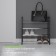 Shoe -shoe Dolyana, 4 tiers, 42 × 19 × 55 cm, black color