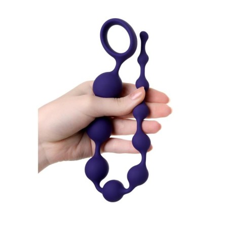 Anal chain Todo byfa grape, silicone, purple color, 35 cm, d = 2.7 cm-2