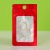 SIP-LOK package with a window, with euroslot, red, 6 x 10 cm