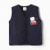 Children's vest, dark blue color, height 80 cm