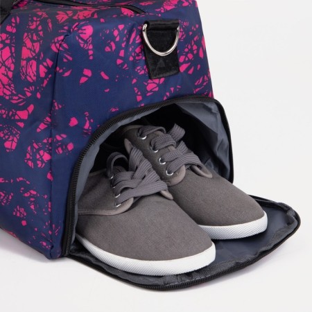 Sports bag with lightning, external pocket, lilac color-2