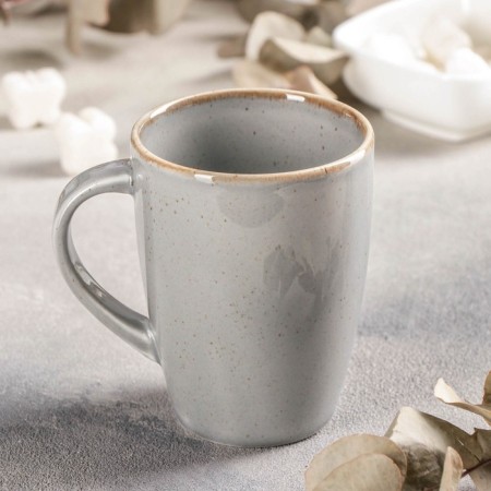 Dark Grey mug, 250 ml, porcelain, dark gray color-2