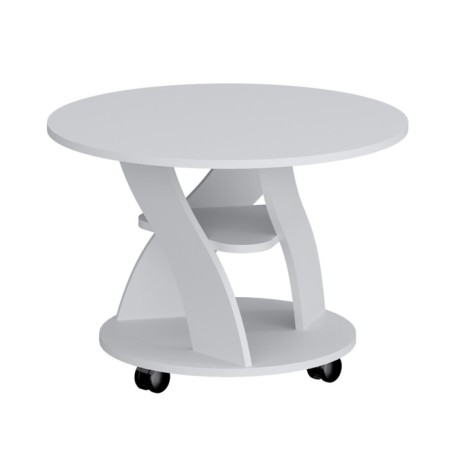 Journal table, 700 × 700 × 495 mm, white color-1