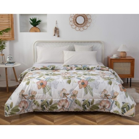 Aziza blanket, size 200x220 cm, green color-2