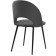 Chair on the metal frame Irre Metal/velor, black/dark gray 50x55x82 cm