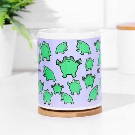 Mug Sublimation Frog. "So I want to live without a mat"-2