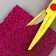 Embossed scissors 15.5 cm mix