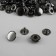 Installation button, alpha (S-shaped), d = 12.5 mm, black nickel color