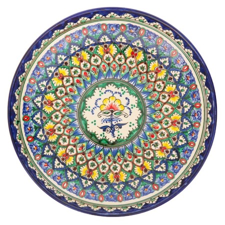 Largan Rishtan ceramics "Patterns", 31 cm, blue-1