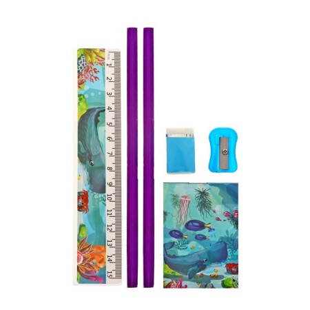 Set of desktop stationery, 6 items, Calligrata "Sea"-3