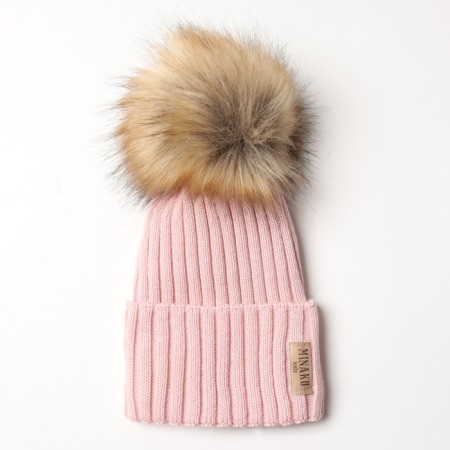 Children's hat minku rr 58-60, pink color