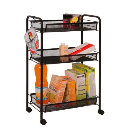 Roadfly 2K, 3 tiers, 44 × 25 × 73.5 cm, on wheels, black color-4